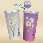 The Sweetest Bloom In The Garden - Bestie Personalized Custom Aluminum Changing Color Cup - Gift For Yourself, Best Friends, BFF, Sisters