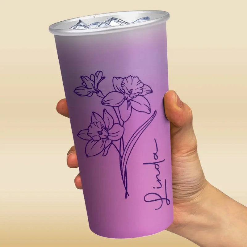 Life Is A Garden, And Love Is The Flower - Bestie Personalized Custom Aluminum Changing Color Cup - Gift For Yourself, Best Friends, BFF, Sisters