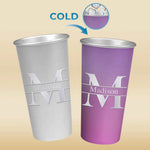Never Dull Your Shine For Somebody Else - Bestie Personalized Custom Aluminum Changing Color Cup - Gift For Yourself, Best Friends, BFF, Sisters
