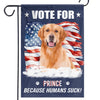 Custom Photo Talk Is Cheap, Voting Is Free - Dog Personalized Custom Flag - Gift For Pet Owners, Pet Lovers