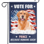 Custom Photo Talk Is Cheap, Voting Is Free - Dog Personalized Custom Flag - Gift For Pet Owners, Pet Lovers