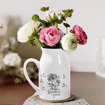 Custom Name Grandma Family Gifts - Personalized Flower Vase