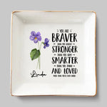 Custom Name Inspirational Keepsake - Personalized Jewelry Dish