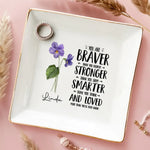Custom Name Inspirational Keepsake - Personalized Jewelry Dish