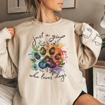 When I Needed A Hand, I Found A Paw - Dog & Cat Personalized Custom Unisex Sweatshirt With Design On Sleeve - Gift For Pet Owners, Pet Lovers