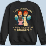 Custom Name Girl and Her Dog Gifts for Dog Lovers - Personalized Apparel