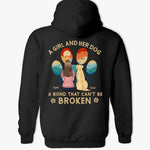 Custom Name Girl and Her Dog Gifts for Dog Lovers - Personalized Apparel