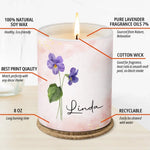 My Dear Friend - Bestie Personalized Custom Smokeless Scented Candle - Gift For Best Friends, BFF, Sisters