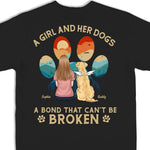 Custom Name Girl and Her Dog Gifts for Dog Lovers - Personalized Apparel