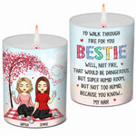 Custom Name Bestie Friendship Gifts for Women - Personalized Scented Candle