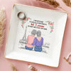 I Promise You Won't Have To Face Them Alone - Bestie Personalized Custom Jewelry Dish - Gift For Best Friends, BFF, Sisters