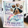 Custom Photo My Fur Baby Fills My Heart With So Much Love - Memorial Personalized Custom Blanket - Sympathy Gift For Pet Owners, Pet Lovers