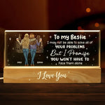 Custom Name Best Friend Gifts for Women - Personalized Acrylic Letters Night Light