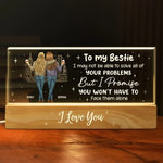 Custom Name Best Friend Gifts for Women - Personalized Acrylic Letters Night Light