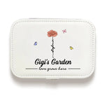 Love Grows Here - Family Personalized Custom Jewelry Case - Gift For Mom, Grandma