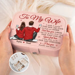 Custom Name Romantic Gifts for Wife - Personalized Jewelry Case