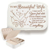 In Your Hand, I Find Comfort And Love - Couple Personalized Custom Jewelry Case - Gift For Husband Wife, Anniversary