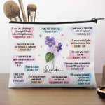 Custom Name Christian Gifts for Women - Personalized Cosmetic Bag