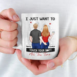 Every Touch Is A Reminder Of Our Love - Couple Personalized Custom Mug - Gift For Husband, Wife, Couple