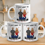 Every Touch Is A Reminder Of Our Love - Couple Personalized Custom Mug - Gift For Husband, Wife, Couple