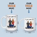 Every Touch Is A Reminder Of Our Love - Couple Personalized Custom Mug - Gift For Husband, Wife, Couple