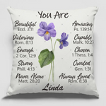 Custom Name Christian Encouragement Decor - Personalized Pillow