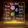 A Perennial Bloom - Bestie Personalized Custom Shaped 3D LED Light - Gift For Best Friends, BFF, Sisters