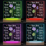 A Perennial Bloom - Bestie Personalized Custom Shaped 3D LED Light - Gift For Best Friends, BFF, Sisters