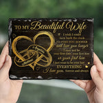 I Just Want To Be Your Last Everything - Couple Personalized Custom Rectangle Shaped Stone With Stand - Gift For Husband Wife, Anniversary