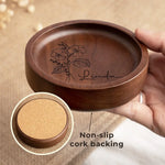 Custom Name Floral Gifts for Women - Personalized Jewelry Dish