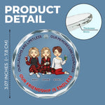 Custom Name Friendship Gifts for Women - Personalized Glass Ornament