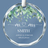 Life With You Just Keeps Getting Better - Couple Personalized Custom Circle Glass Ornament - Gift For Husband Wife, Anniversary