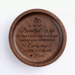 All You Need Is Love - Couple Personalized Custom Wooden Jewelry Dish - Gift For Wife, Husband