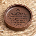 All You Need Is Love - Couple Personalized Custom Wooden Jewelry Dish - Gift For Wife, Husband