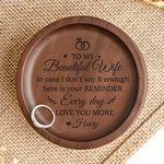 All You Need Is Love - Couple Personalized Custom Wooden Jewelry Dish - Gift For Wife, Husband