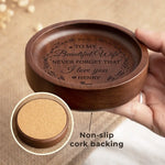 Never Forget That I Love You - Couple Personalized Custom Wooden Jewelry Dish - Gift For Husband Wife, Anniversary