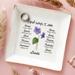 Fate Chooses Our Relatives, We Choose Our Friends - Bestie Personalized Custom Jewelry Dish - Gift For Best Friends, BFF, Sisters
