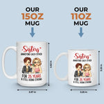 In My Friend, I Find A Second Self - Bestie Personalized Custom Mug - Gift For Best Friends, BFF, Sisters