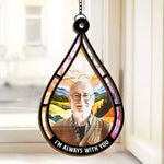 Custom Photo Memorial Tribute - Personalized Suncatcher Ornament