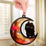Custom Name Romantic Couple Gifts - Personalized Suncatcher Ornament