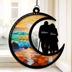 Custom Name Romantic Couple Gifts - Personalized Suncatcher Ornament