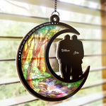 Custom Name Romantic Couple Gifts - Personalized Suncatcher Ornament