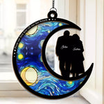 Custom Name Romantic Couple Gifts - Personalized Suncatcher Ornament
