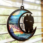 Custom Name Romantic Couple Gifts - Personalized Suncatcher Ornament