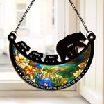 Everything We Are Is Because Of You - Family Personalized Window Hanging Suncatcher - Gift For Family