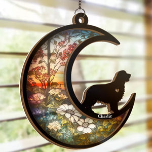 Don’t Cry Because It Is Over - Memorial Personalized Window Hanging Suncatcher - Sympathy Gift For Pet Owners, Pet Lovers