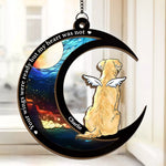 I Miss You A Lot - Memorial Personalized Window Hanging Suncatcher - Sympathy Gift For Dog Lovers