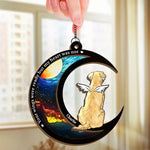 I Miss You A Lot - Memorial Personalized Window Hanging Suncatcher - Sympathy Gift For Dog Lovers