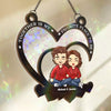 Together Is My Favorite Place To Be - Couple Personalized Window Hanging Suncatcher - Gift For Husband Wife, Anniversary