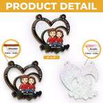 Custom Name Couple Love Decor - Personalized Window Hanging Suncatcher